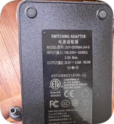 *Brand NEW* 30V 6.66A 199.8W Large Mouth Power Supply Transformer Cable for SOY-3000666-